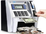 2024 Upgraded ATM Saving Piggy Bank for Real Money for Kids Adults Personal ATM Savings Bank Machine V1369-AZ3-W-02605