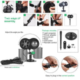 Ground Insert Outdoorproof Lawn Dual-Tube Projection Light - LED Halloween & Christmas Dynamic V888-ELOSUNG13053
