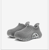 3d Printed Running Shoes Lightweight Running Shoes Breathable Sneakers Custom - Silver - Size V1106-W-SHOE2-52238-SILV-8AU8EU39