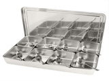 8 Grids Stainless Steel Seasoning Box Condiment Storage Containers Seasoning Jar Kitchen Utensils V1294-YM0901-3118200093811