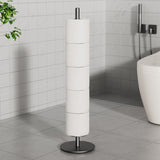 Household Floor-Standing Single-Pole Long Tissue Paper Holder-Black V1161-860045