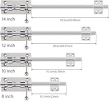 Barrel Bolt Door Latch 12 Inch 304 Stainless Steel Heavy Duty Slide Lock for Gate Barn Door with 8.5 V1189-LC-RY-00172