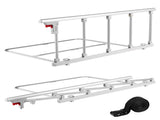 Foldable Bed Rail for Elderly, 122 cm Assist Rail with Fixing Strap, Adjustable Height Pipe V952-BCBSBCBSKZD1BAXNX001V0