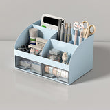 Desktop Storage Box White/Blue/Pink Paper Boxes Type Other Blue V1237-ZY-203-1102