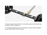 High Pressure Water Spray Broom Car Chassis Undercarriage Cleaner Washer 4000PSI V201-CLN4000BL8AU