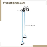 Shoulder Pulley for Physical Therapy, Over The Door Pulley Rehab Exercise, Metal Bracket, Adjustable V1369-AZ3-W-08772
