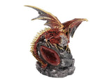 Fighting Dragon Statue Resin Desktop Dragon Figurine Sculpture with Light for Home Ornament V1294-YM0706-3115230085511