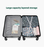 Smart Carry-On Luggage with Cup Holder & USB Charging Port - White Color Spinner Suitcase for Travel V888-ELOSUNG10775