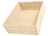 Paper Rope Woven Storage Basket for Desktop Organization, Beige V1366-AZ2-W-21113