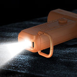 2-in-1 Electric Air Duster 130000 RPM Mini Blower with LED Light for Camping Home Car Orange V1263-JX-7126-2
