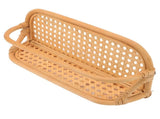 Rattan Wall Shelf Hand Crafted Durable Natural Rattan Hanging Rack Wall Storage Shelf for Bathroom V1294-YM0716-3117220168211