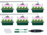 Plant Starter Kit Reusable Plant Germination Kit with Humidity Vented Dome Full Spectrum LED Grow V1294-YM0901-3111250039111