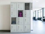 12-Door Locker for Office Gym Shed School Home Storage - Padlock-operated V63-839061