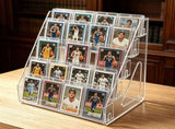 Business Card Holder Display Stand Desktop Organizer 5-Tier Acrylic Clear 1-Pack 13.58" x 9.06" x V1366-AZ2-W-16039