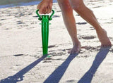 39cm Sun Umbrella Spike Ground Plug for Parasols Sports Nets Plastic V1369-AZ3-W-21234