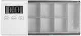 7-Day Smart Pill Organizer with Timer & Alarm Intelligent Medication Reminder Box with Vibration, V1197-RY-052001