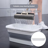 Collapsible Mop Bucket Portable Plastic Bucket Folding Storage Basket with Handle V1294-YM0717-10101658