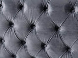 Madeline Range - Dark Grey Velvet 321 - Silver Trims V292-L-MAD-DG-3-S