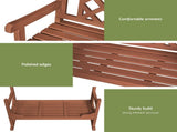 Gardeon Outdoor Garden Bench Wooden Chair 2 Seat Patio Furniture Lounge Natural ODF-BENCH-2SEAT-NTL