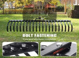 Tow Behind Landscape Rake, 1.5m Tow Dethatcher with 21 Steel Coil Tines, Lawn Dethatcher Rake V952-ZXSCJ60BDSDLG2B3EV0