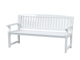 Gardeon Outdoor Garden Bench Wooden 2 Seater Lounge Chair Patio Furniture White ODB-4412W-WH
