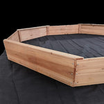 Kids Sand Pit Large Octagonal Wooden Sandpit V63-840461