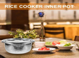 Stainless Steel Inner Pot Replacement for Rice Cooker, Bowl for Household Use, 1 Set V1366-AZ2-W-20363