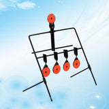 5Pcs Self Resetting Black Metal Targets for Air Pellets Indoor Training V1192-AZ-W-23888