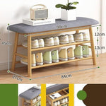 Shoe Stool Storage Rack Cabinet Multifunctional Space Saving V63-840781