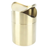 Desktop Trash 304 Stainless Steel Fingerprint Proof Compact Space Saving Mini Countertop Trash V1294-YM0703-3117230100511