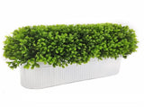 Artificial Grass in Oval Tin Pot 45cm V637-AFL29803