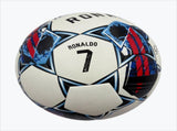 A black, red and blue graffiti football, made of PU, containing a pumpair needlenet bag, a gift V1102-HYZQ00C07