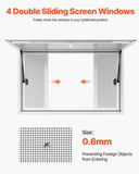 Concession Window 1346x838 mm, Aluminum Alloy Service Window for Food Truck, Up to 85 Degrees Stand V952-SCFWCK5333YC3THT4001V0