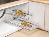 12"Wx21"Dx15"H Pull Out Cabinet Organizer, Heavy Duty Slide Out Pantry Shelves, Steel Roll Out V952-FZSLLDGGEC12VMAA1V0