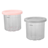 2PCS Ice Cream Pints Cup 600ml Ice Cream Container Storage Jar for Ninja NC299AMZ NC300s Grey and V1294-YM0703-3113230124912