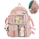 Kids Backpack 43x31 cm with Accessories, Pink, for Children and Teens V1188-MS-325-0305