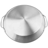 Stainless Steel Turkey Roaster Pan with Handles for Outdoor BBQ Picnic and Home Grilling Silver 35 x V1189-LC-HW-00393