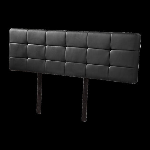 PU Leather King Bed Deluxe Headboard Bedhead - Black V63-768295