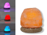 USB Color Changing Himalayan Salt Lamp, Pink Natural Rock LED Night Light V1188-MS-617-110