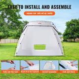 VEVOR Spray Paint Shelter Spray Paint Tent 7.5x5.2x5.2ft Portable Paint Booth DIY V952-BXSPQ906262INUCO9V0