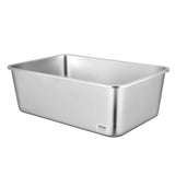 Cat Litter Box, 203 mm Deep, XL Extra Large Stainless Steel Cat Litter Box with Scoop, Wide V952-KFSMSPCBXG3JORQ03V0