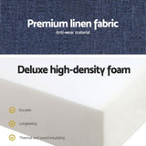 Giselle Bedding Foldable Mattress Folding Foam Single Blue FOAM-MFM-TRIO-BU