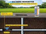 Sonde Locator, 512 Hertz Frequency, Rigid Drain Locator with 8/5" and 1/4-20" Connectors for V952-GDKSYWWW512HZZDWEV0