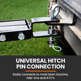 PLANTCRAFT 48" 116L Tow Behind Lawn Roller, Water or Sand Filled, for grass sod, seed, and unlevel V219-GRLTOWPCR48A