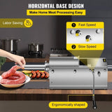 Manual Sausage Stuffer, 3 L / 7 LBS Horizontal Sausage Machine, Dual-Speed Meat Stuffer, Made of V952-GCJSDSPS3L0000001V0