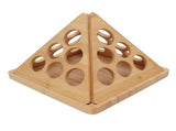 Coffee Capsule Storage Rack Triangular Rotating Wood Desktop Coffee Capsule Organizer for 24 Coffee V1294-YM0901-3118250184111