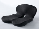 Black Ergonomic Memory Foam Seat Cushion & Lumbar Support - Relieves Sciatica & Corrects V888-ELOSUNG42855