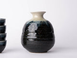 Sake Set for Four 330ml Ink Glaze V637-C1090