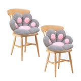 SOGA 2X 70cm Grey Paw Shape Cushion Warm Lazy Sofa Decorative Pillow Backseat Plush Mat Home Decor SCUSHION013X2