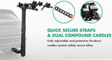 3 Bike Rack Bicycle Car Rear Carrier 2" Steel Foldable Steel Hitch Mount Towbar V610-CYC-TOW-BI3